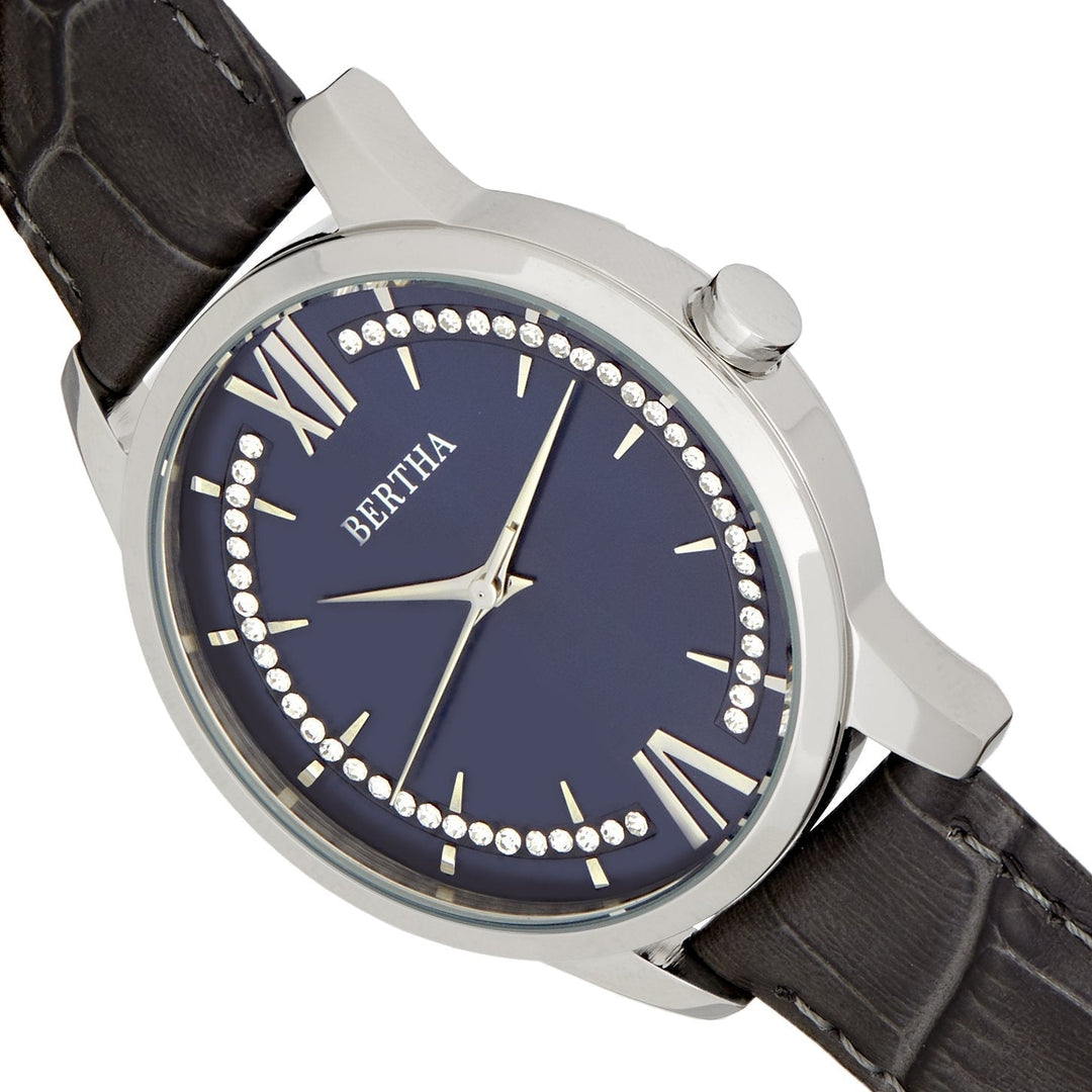 Bertha Prudence Leather-Band Watch