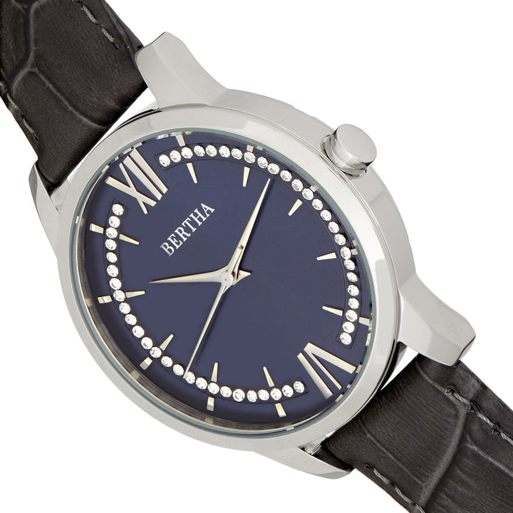 Bertha Prudence Leather-Band Watch