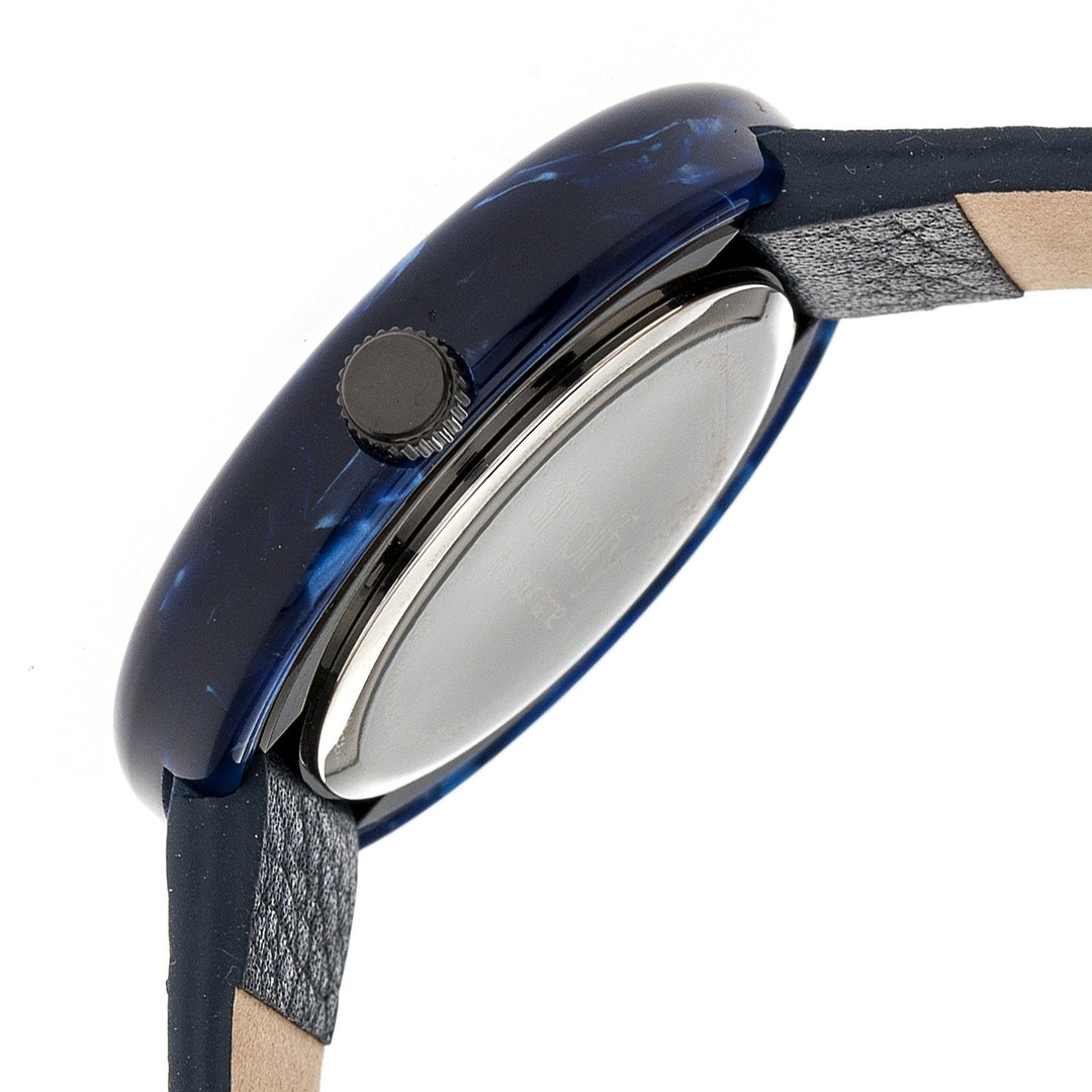 Simplify The 3700 Leather-Band Watch