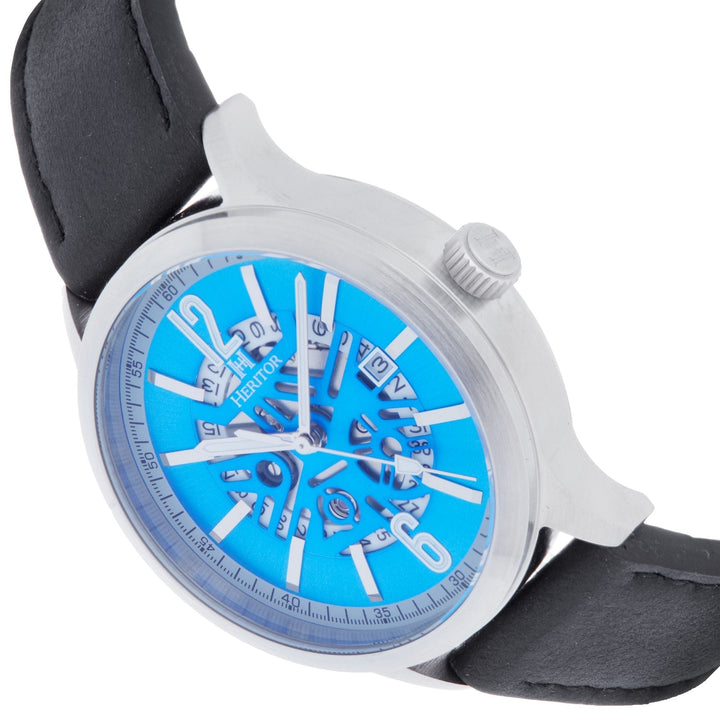 Heritor Automatic Dayne Leather-Band Watch w/Date