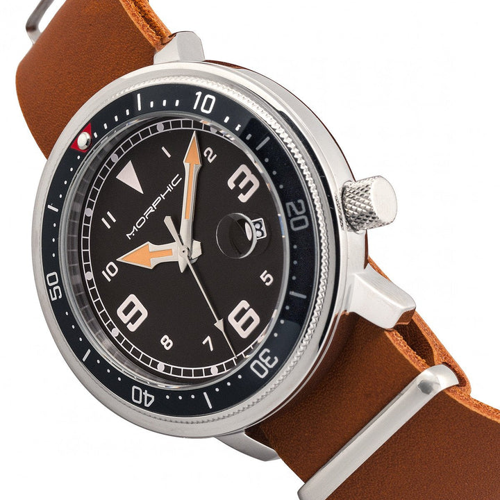 Morphic M74 Series Bracelet Watch w/Magnified Date Display
