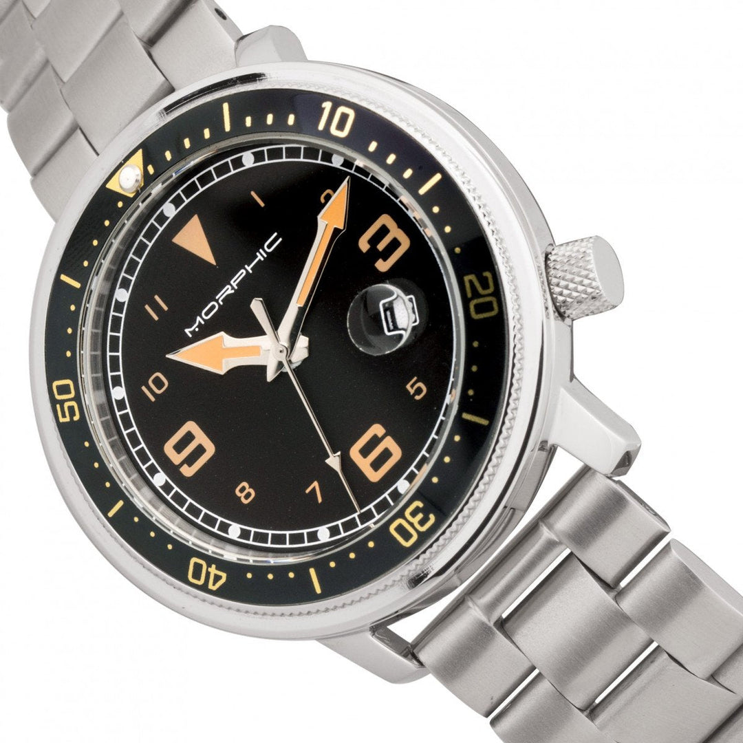 Morphic M74 Series Bracelet Watch w/Magnified Date Display