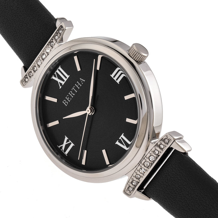 Bertha Jasmine Leather-Band Watch