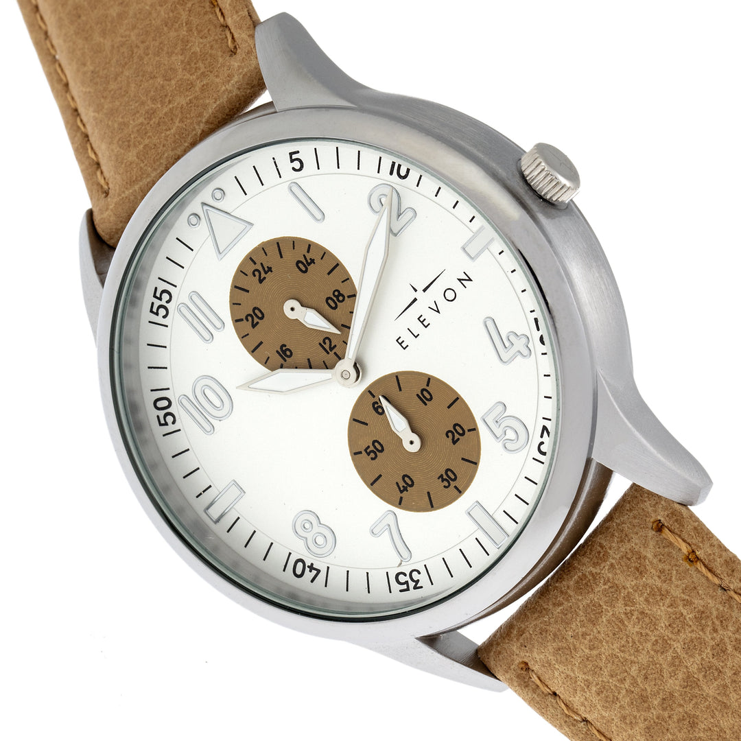 Elevon Turbine Leather-Band Watch