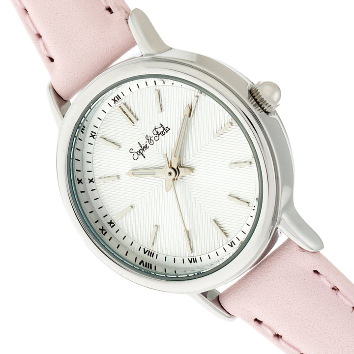 Sophie & Freda Berlin Leather-Band Watch - Light Pink
