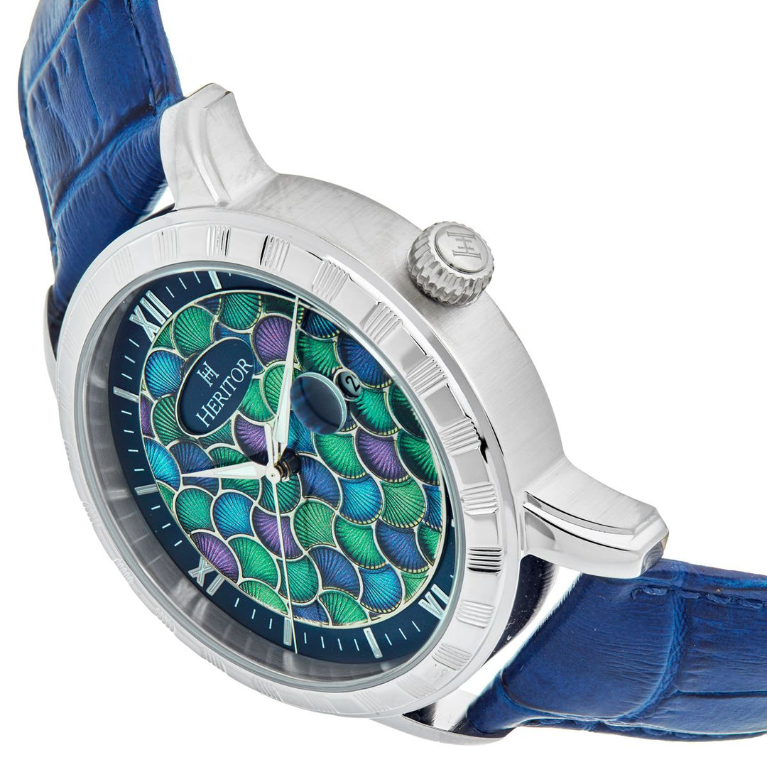Heritor Automatic Protégé Leather-Band Watch w/Date