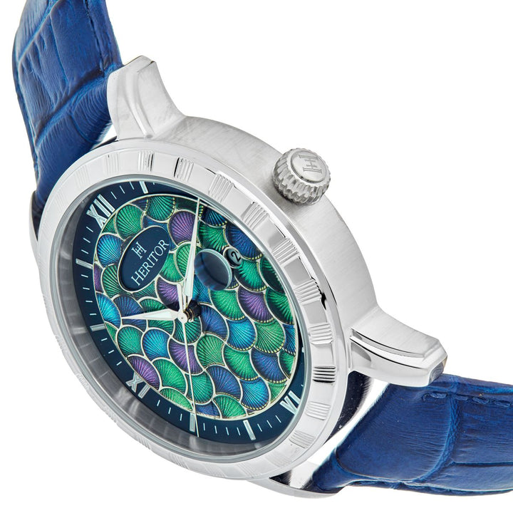 Heritor Automatic Protégé Leather-Band Watch w/Date