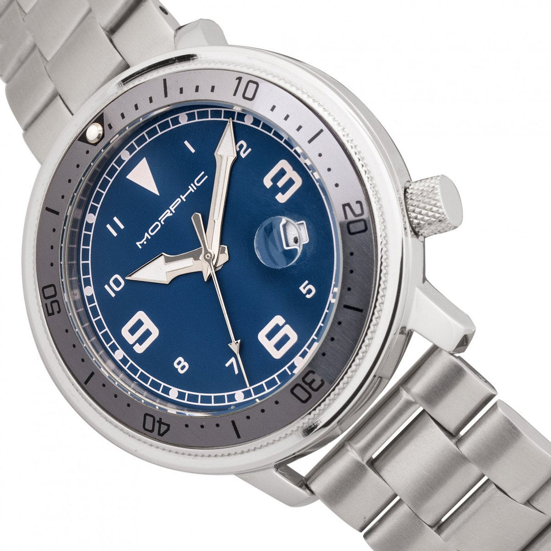 Morphic M74 Series Bracelet Watch w/Magnified Date Display