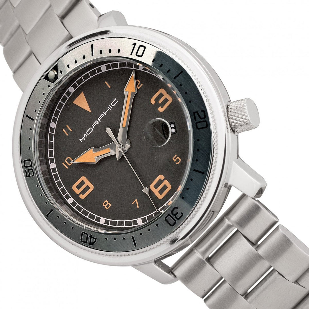 Morphic M74 Series Bracelet Watch w/Magnified Date Display