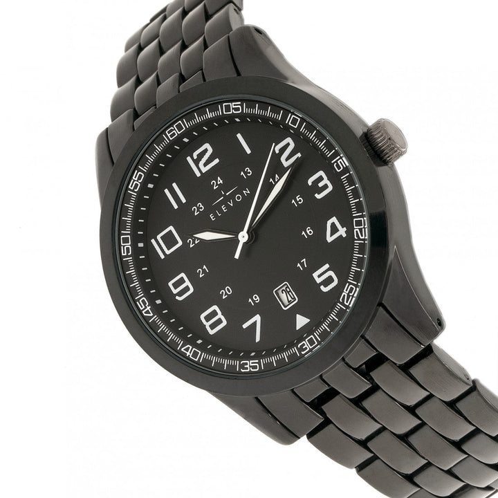 Elevon Garrison Bracelet Watch w/Date - Black