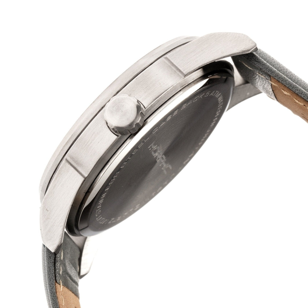 Morphic M63 Series Leather-Band Watch w/Date