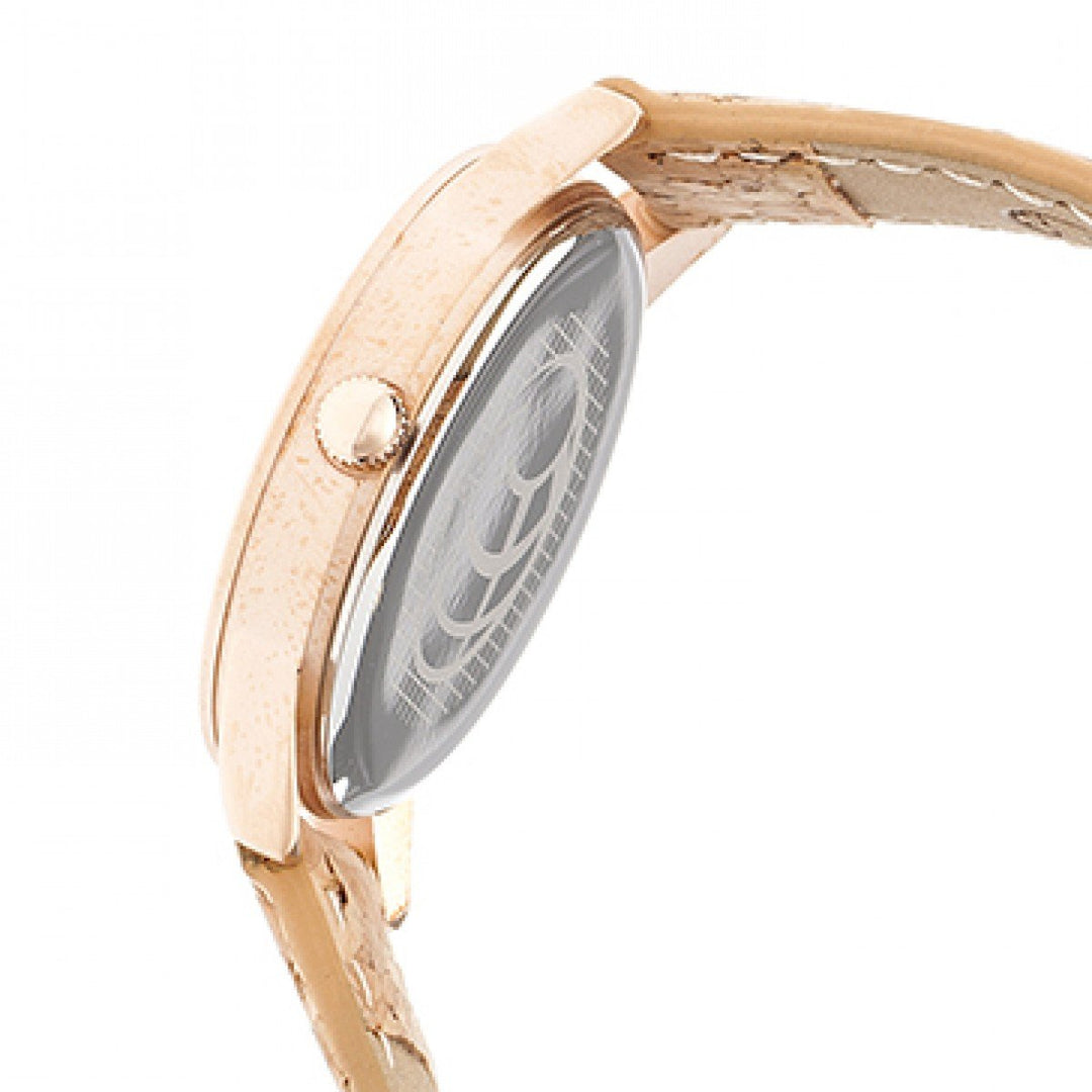 Earth Wood Canopies Leather-Band Watch