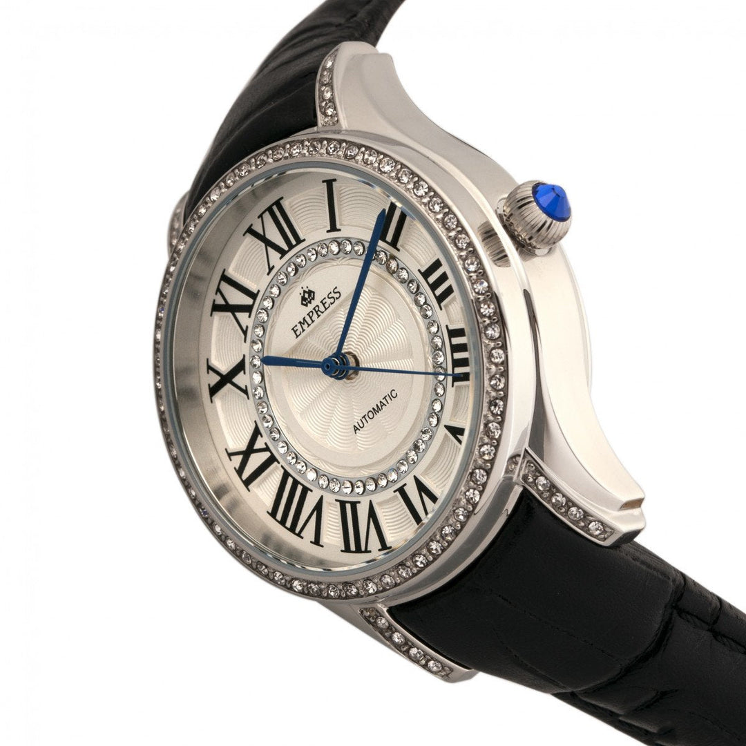 Empress Xenia Automatic Leather-Band Watch
