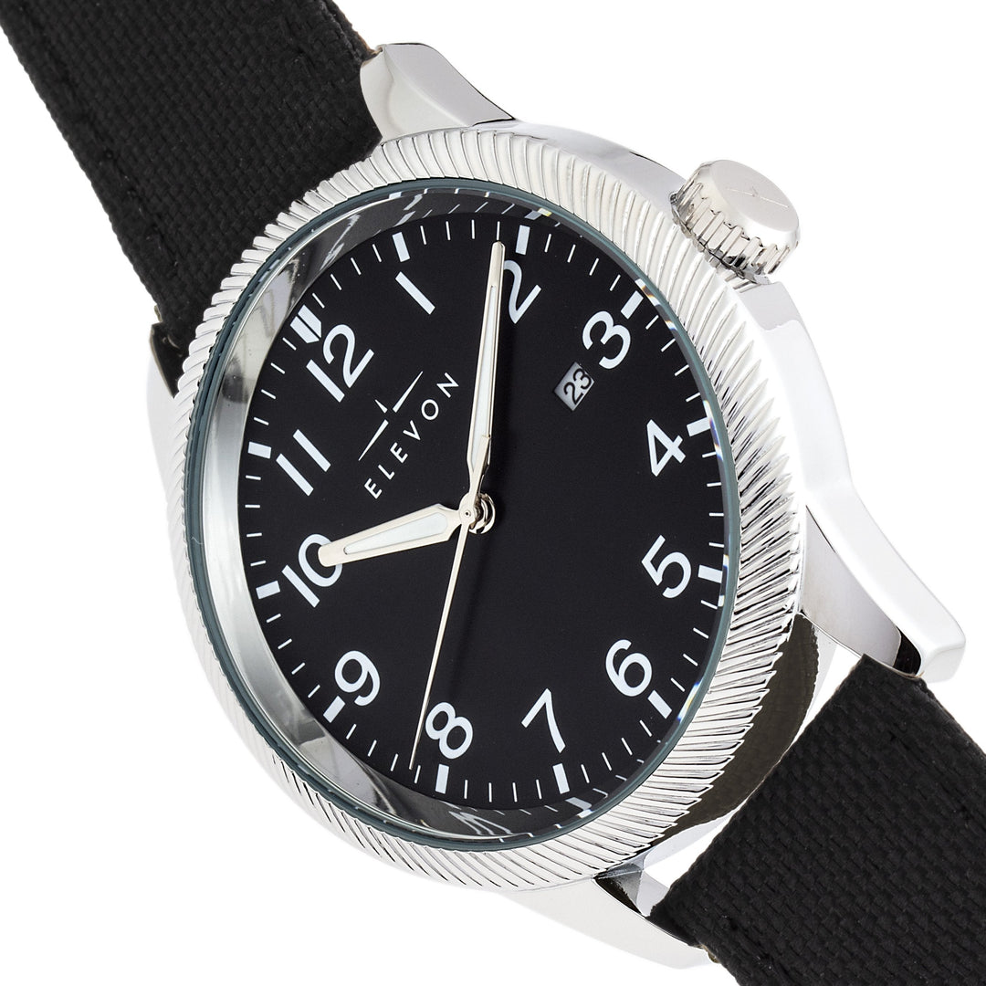 Elevon Bandit Leather-Band Watch w/Date