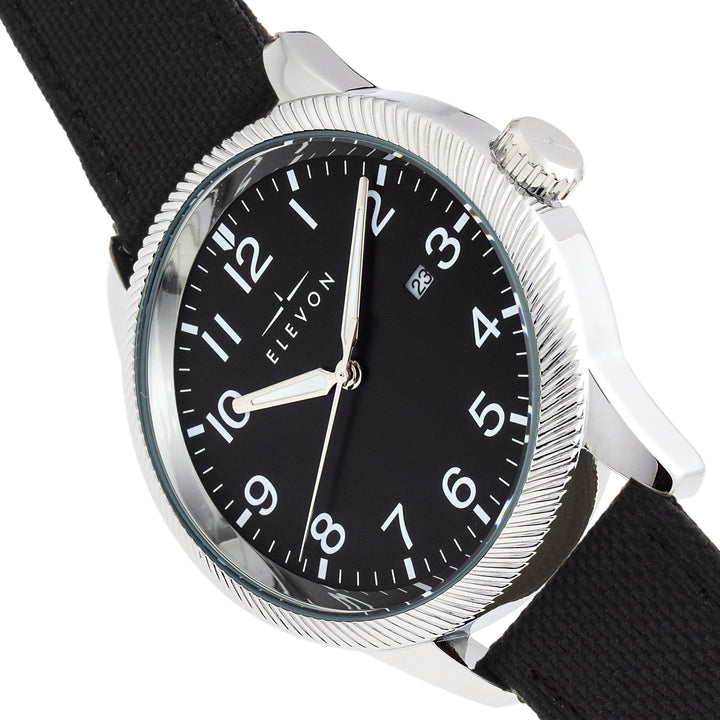 Elevon Bandit Leather-Band Watch w/Date