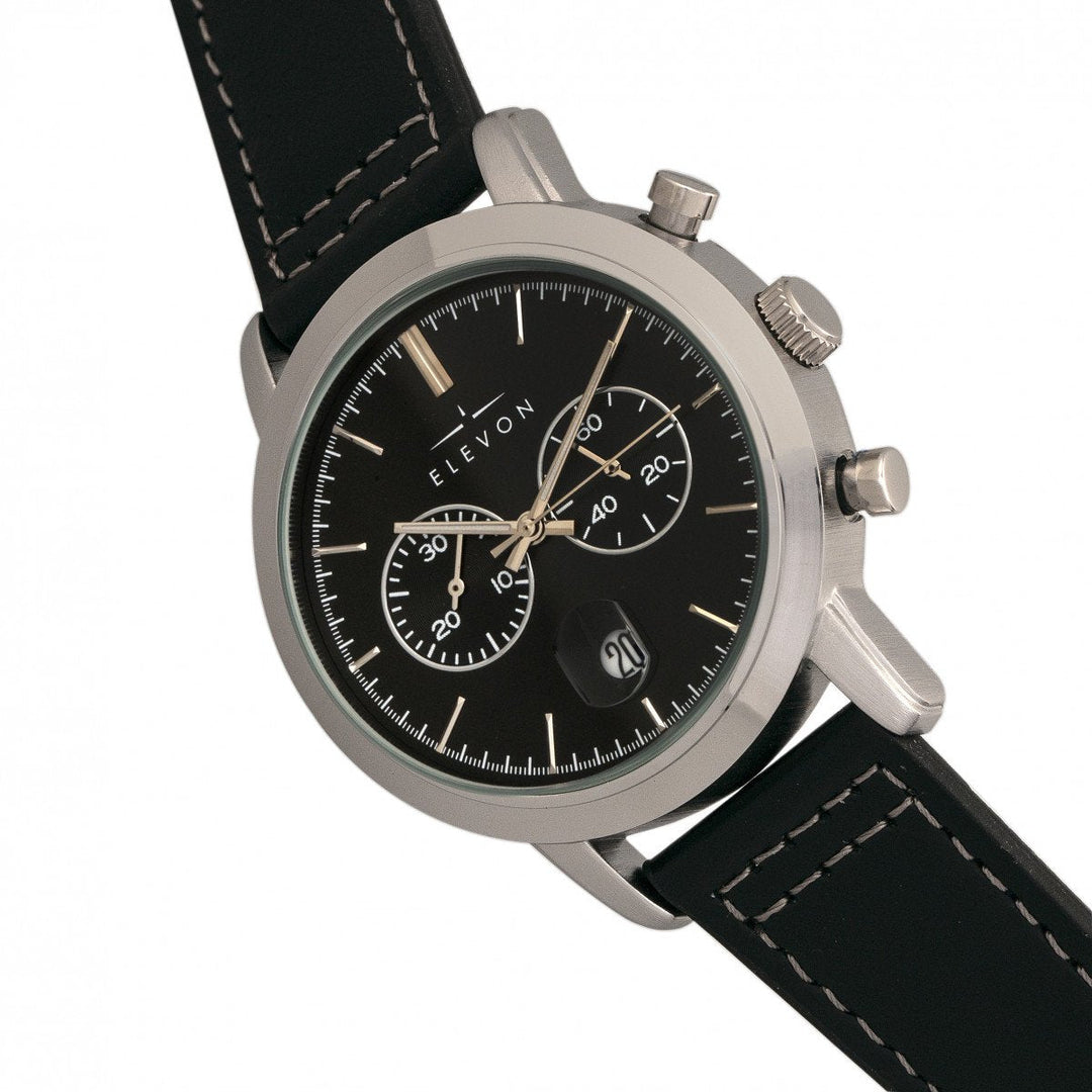 Elevon Langley Chronograph Leather-Band Watch w/ Date