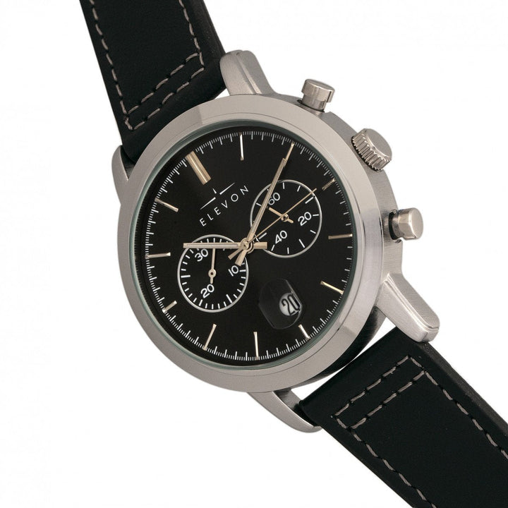 Elevon Langley Chronograph Leather-Band Watch w/ Date