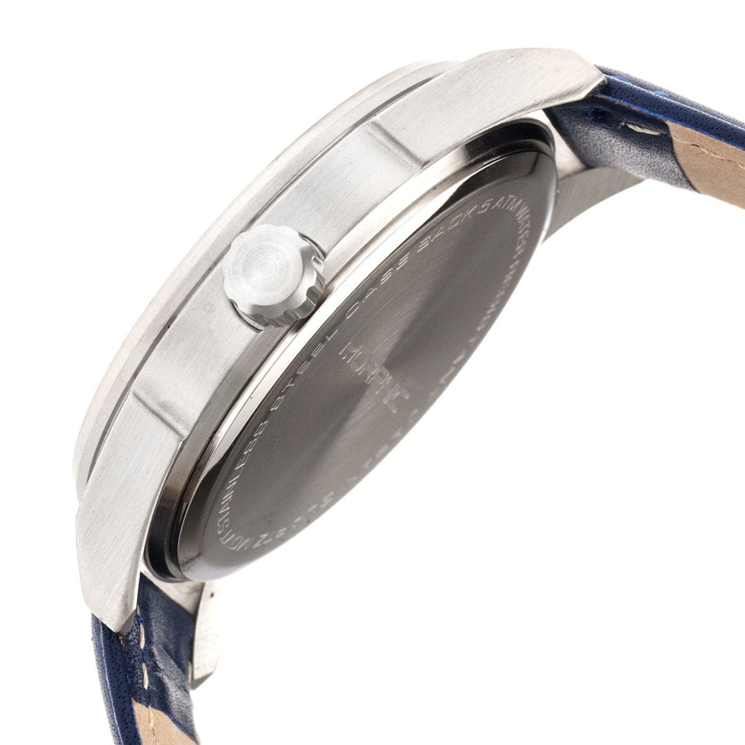 Morphic M63 Series Leather-Band Watch w/Date