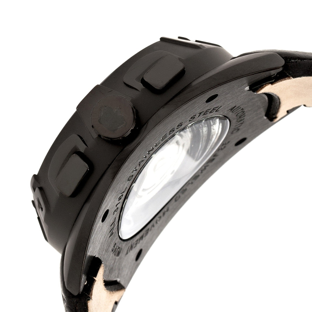 Reign Ronan Automatic Leather-Band Watch w/Day/Date