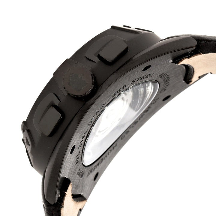 Reign Ronan Automatic Leather-Band Watch w/Day/Date