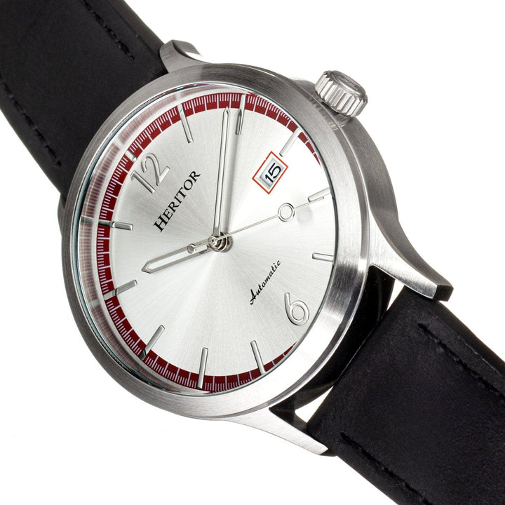 Heritor Automatic Becker Leather-Band Watch w/Date