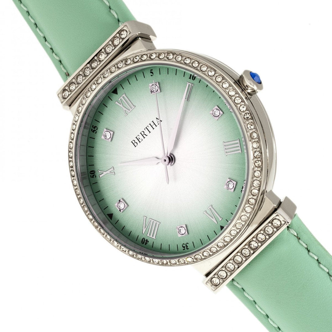 Bertha Allison Leather-Band Watch
