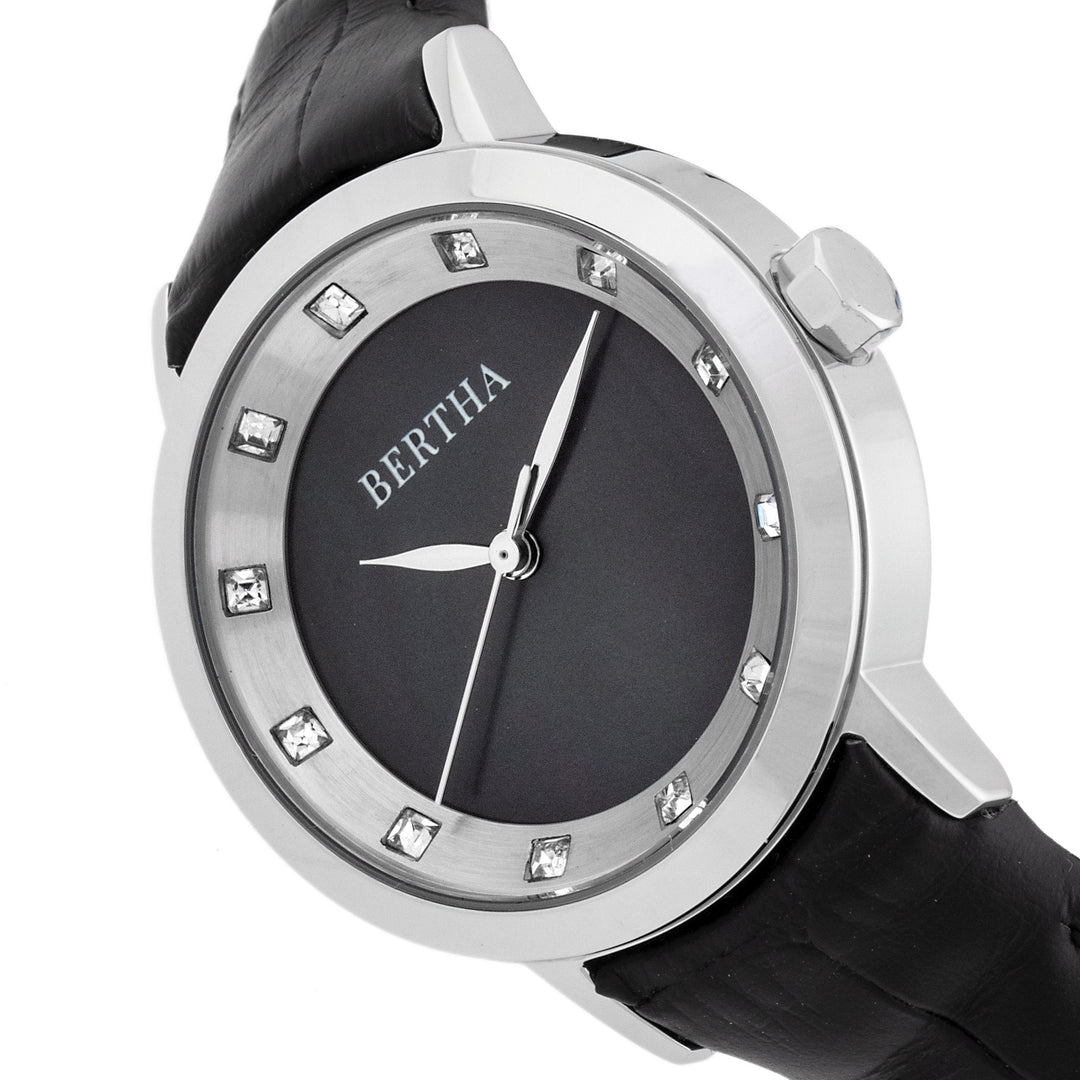 Bertha Cecelia Leather-Band Watch