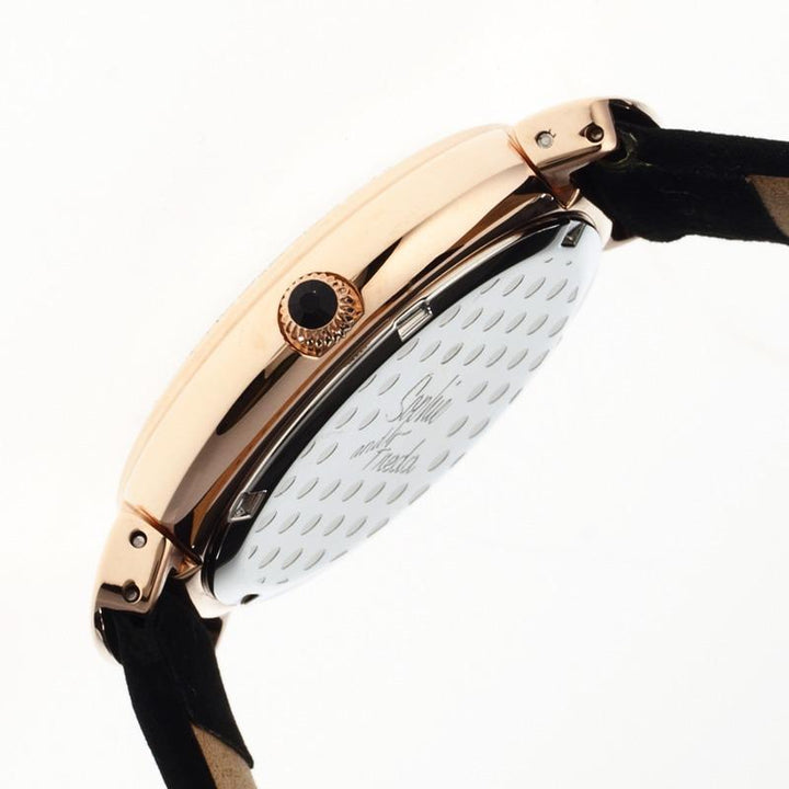 Sophie & Freda New Orleans MOP Leather-Band Watch