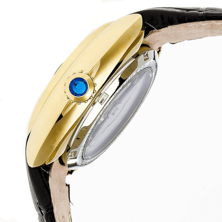Empress Antoinette Automatic MOP Leather-Band Watch