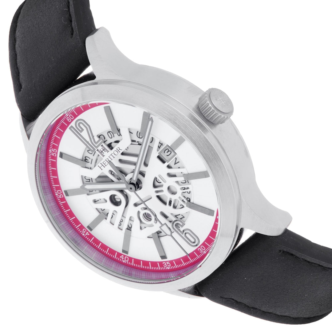 Heritor Automatic Dayne Leather-Band Watch w/Date