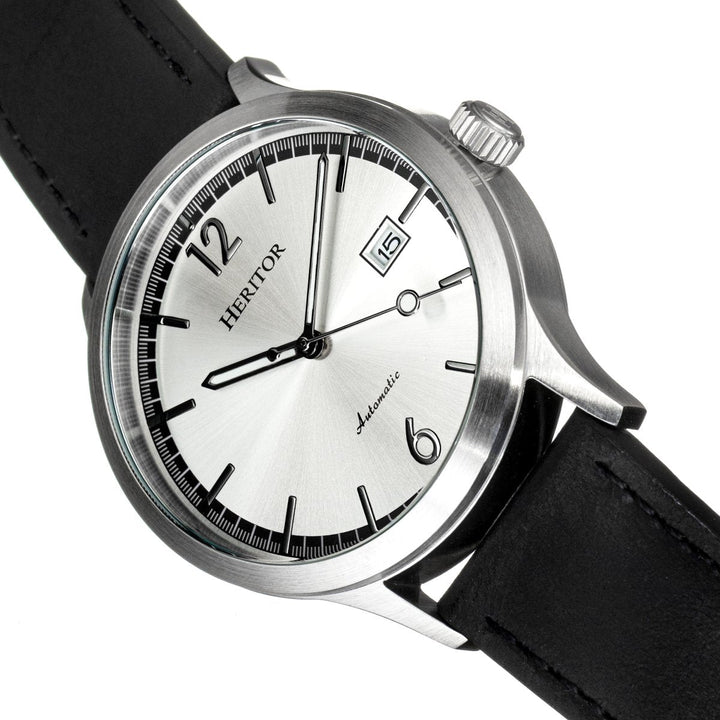 Heritor Automatic Becker Leather-Band Watch w/Date
