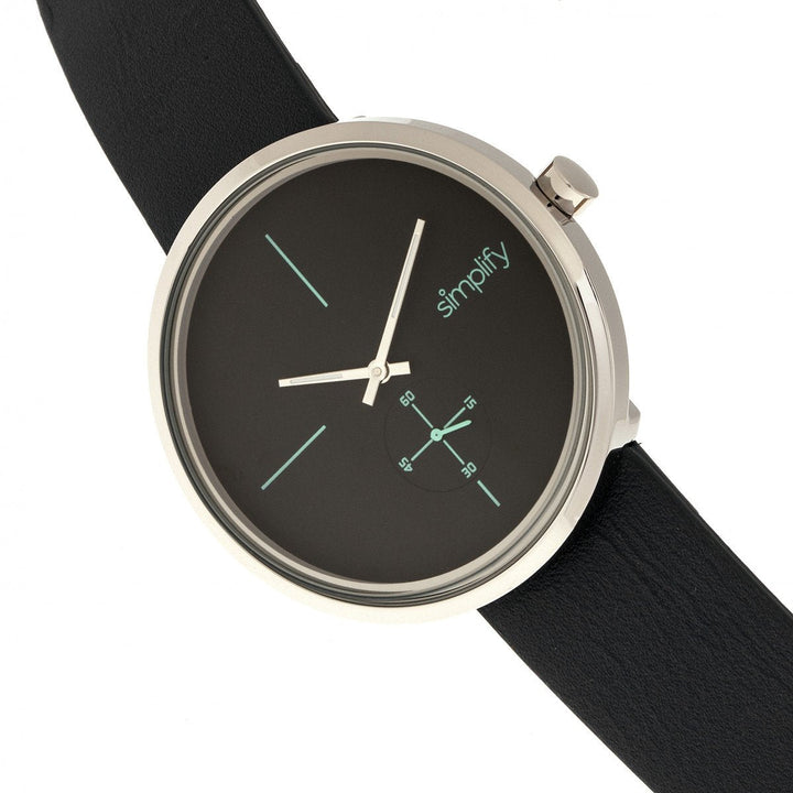 Simplify The 4400 Leather-Band Watch