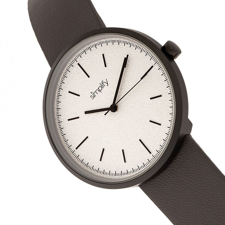 Simplify The 3000 Leather-Band Watch