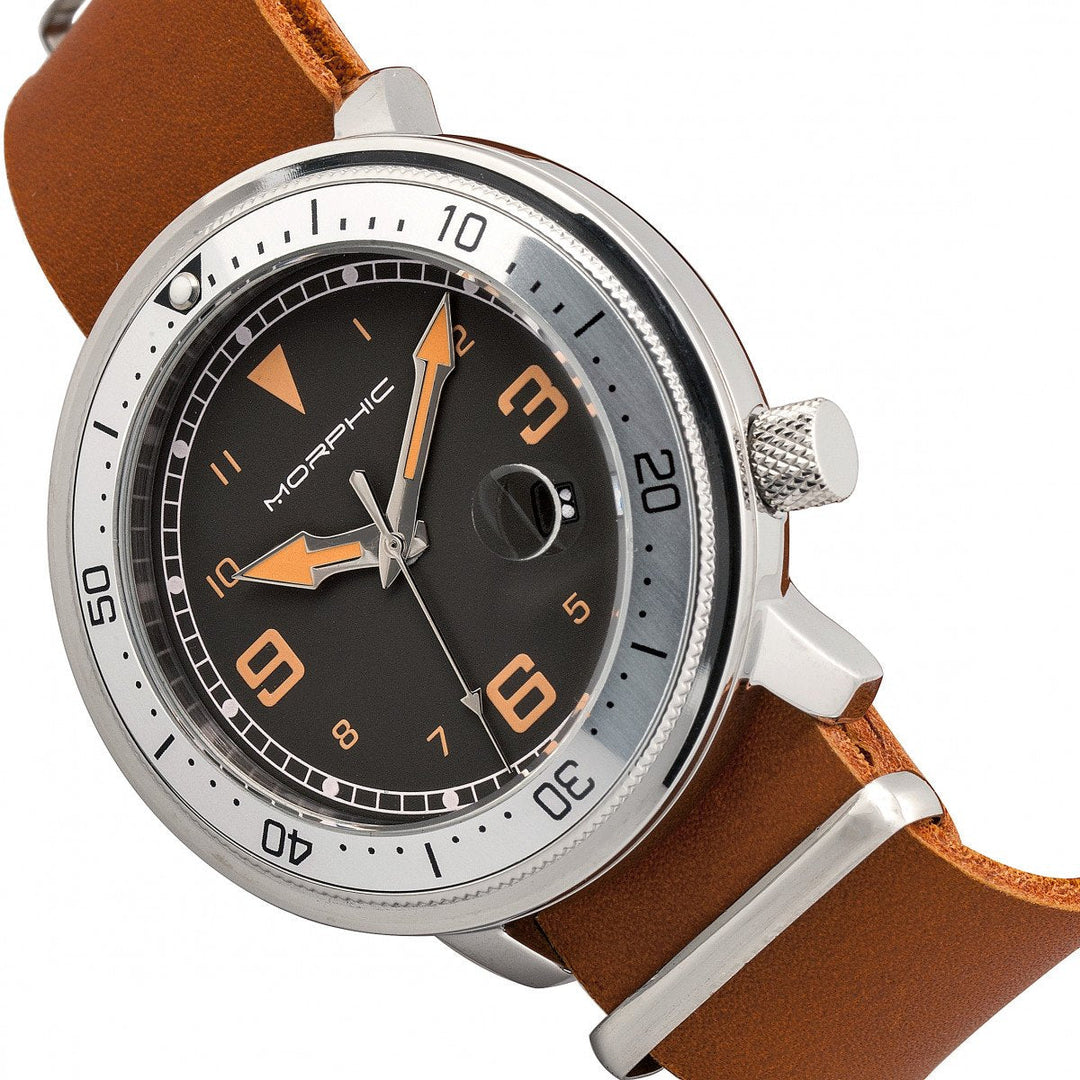 Morphic M74 Series Bracelet Watch w/Magnified Date Display