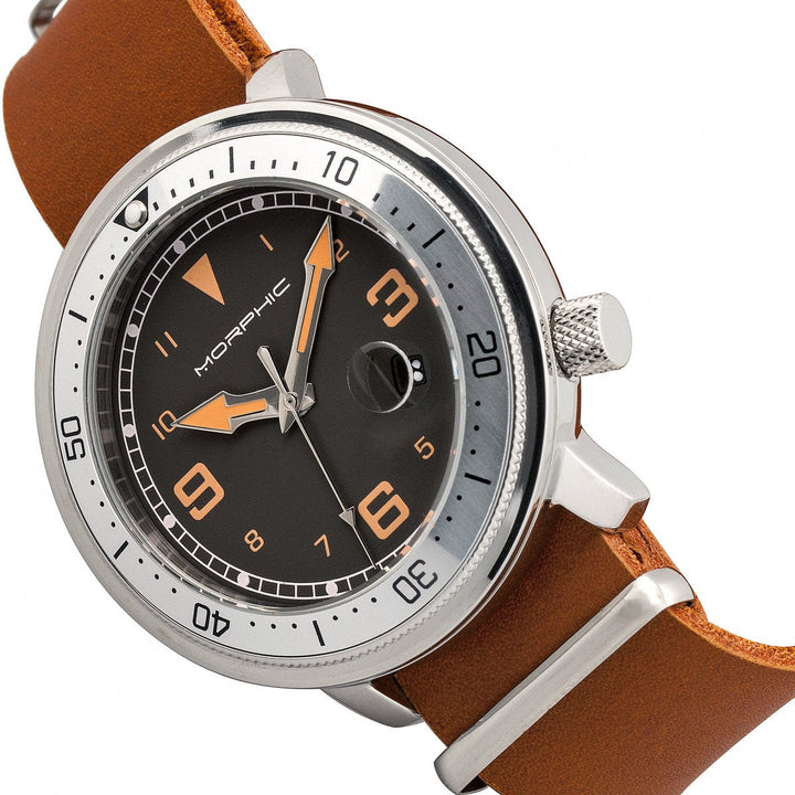 Morphic M74 Series Bracelet Watch w/Magnified Date Display