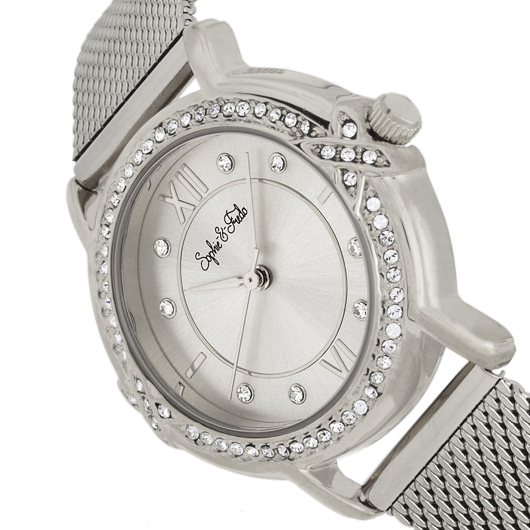 Sophie and Freda Reno Bracelet Watch w/Swarovski Crystals