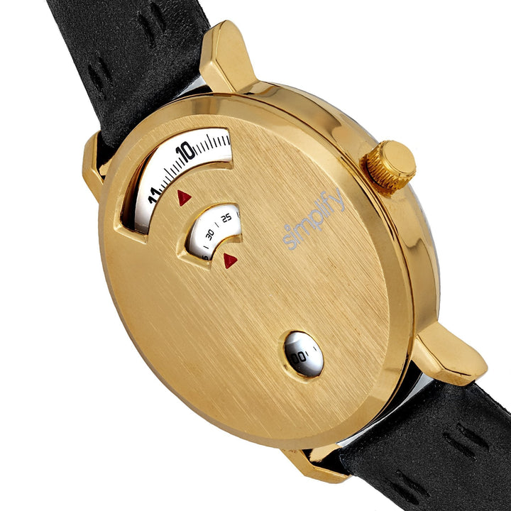 Simplify The 7000 Leather-Band Watch
