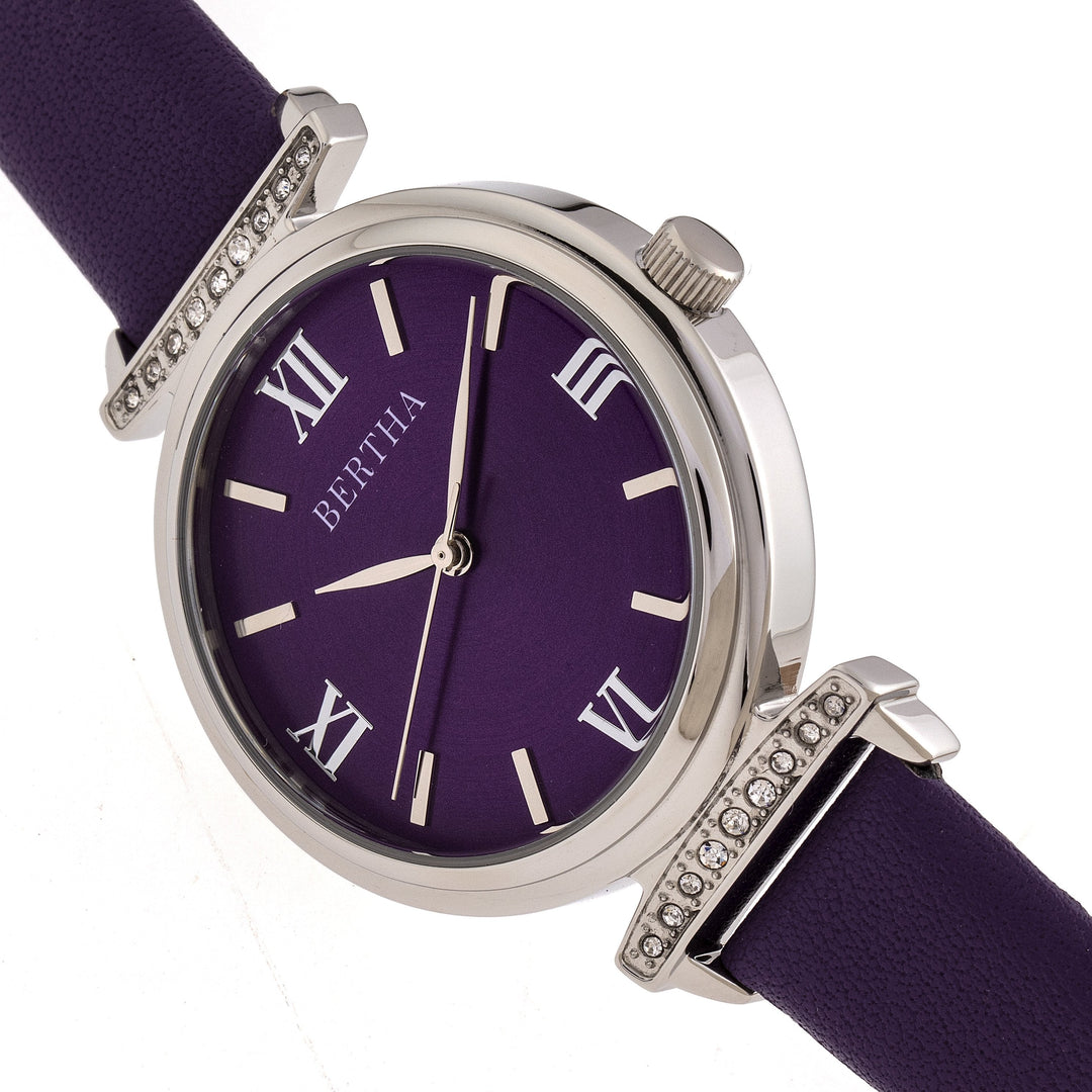 Bertha Jasmine Leather-Band Watch