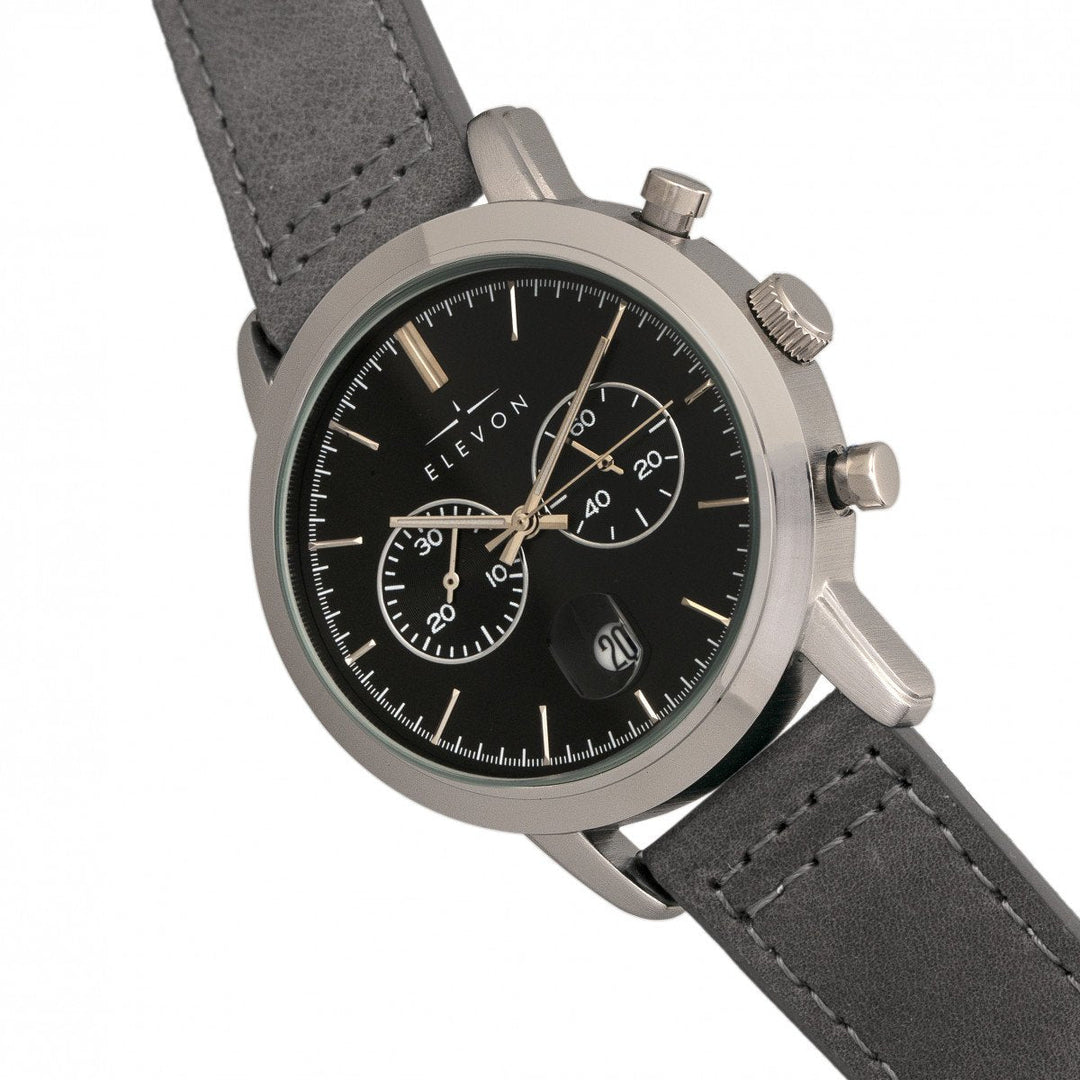 Elevon Langley Chronograph Leather-Band Watch w/ Date