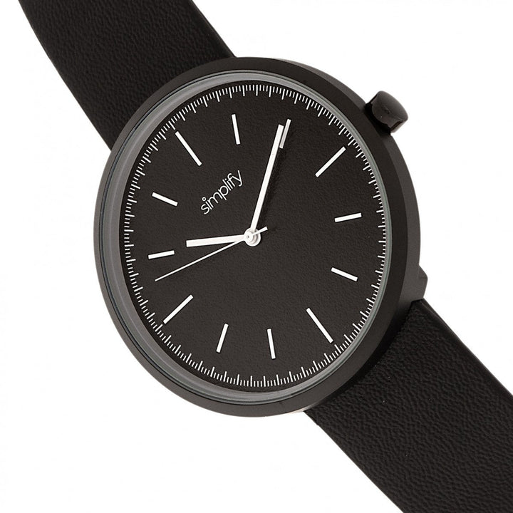 Simplify The 3000 Leather-Band Watch