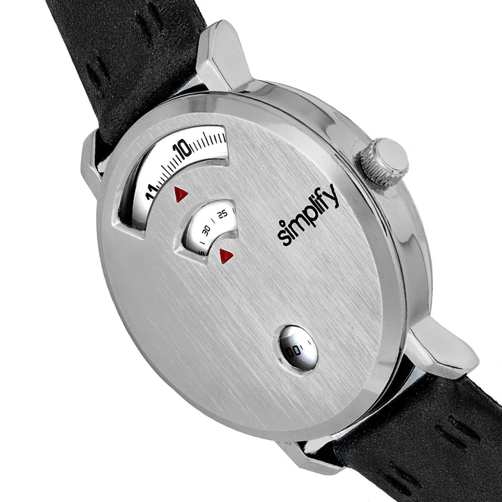 Simplify The 7000 Leather-Band Watch