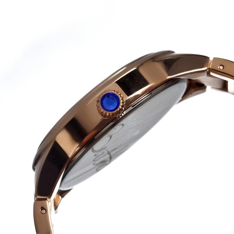 Bertha Rachel Ladies Bracelet Watch w/Day/Date