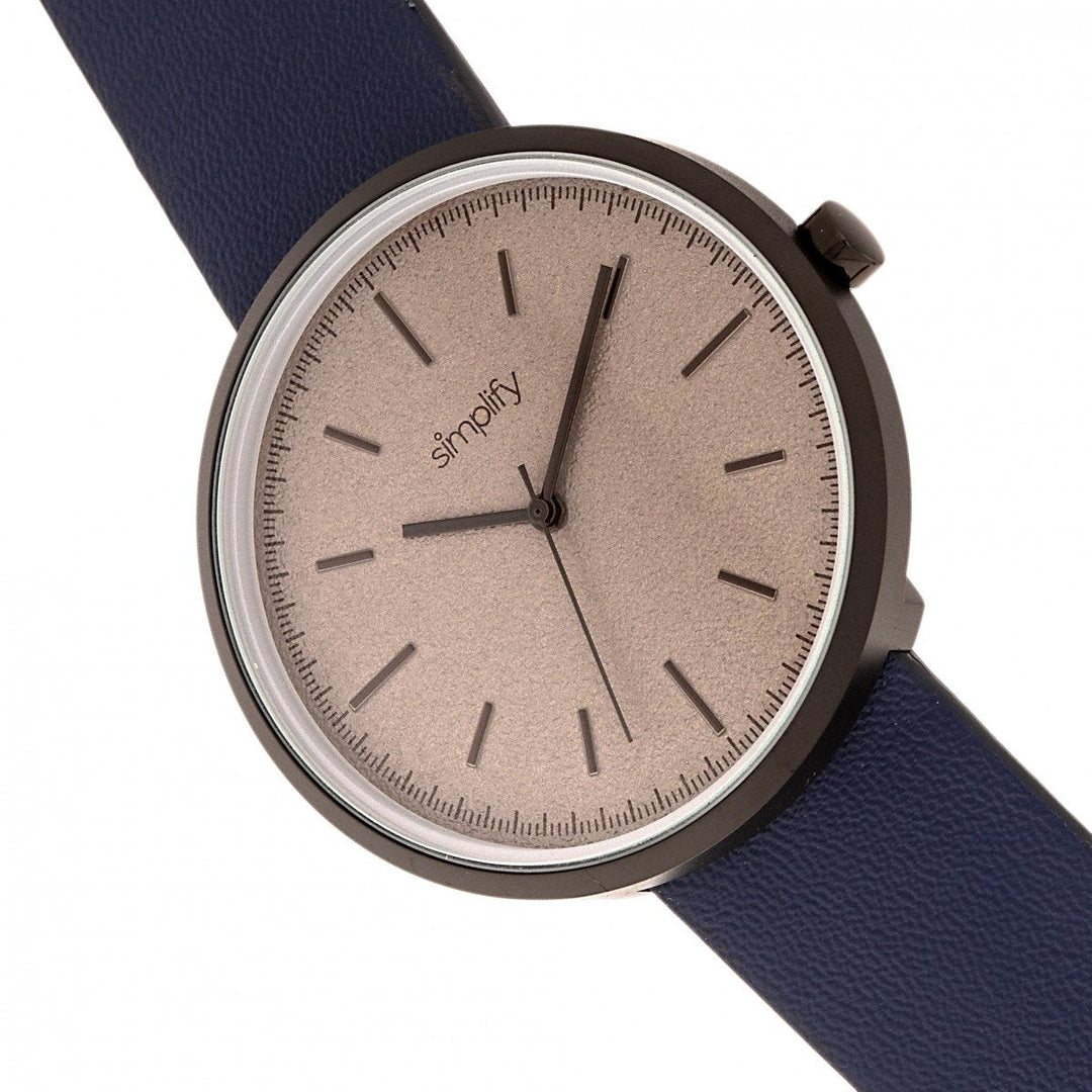 Simplify The 3000 Leather-Band Watch