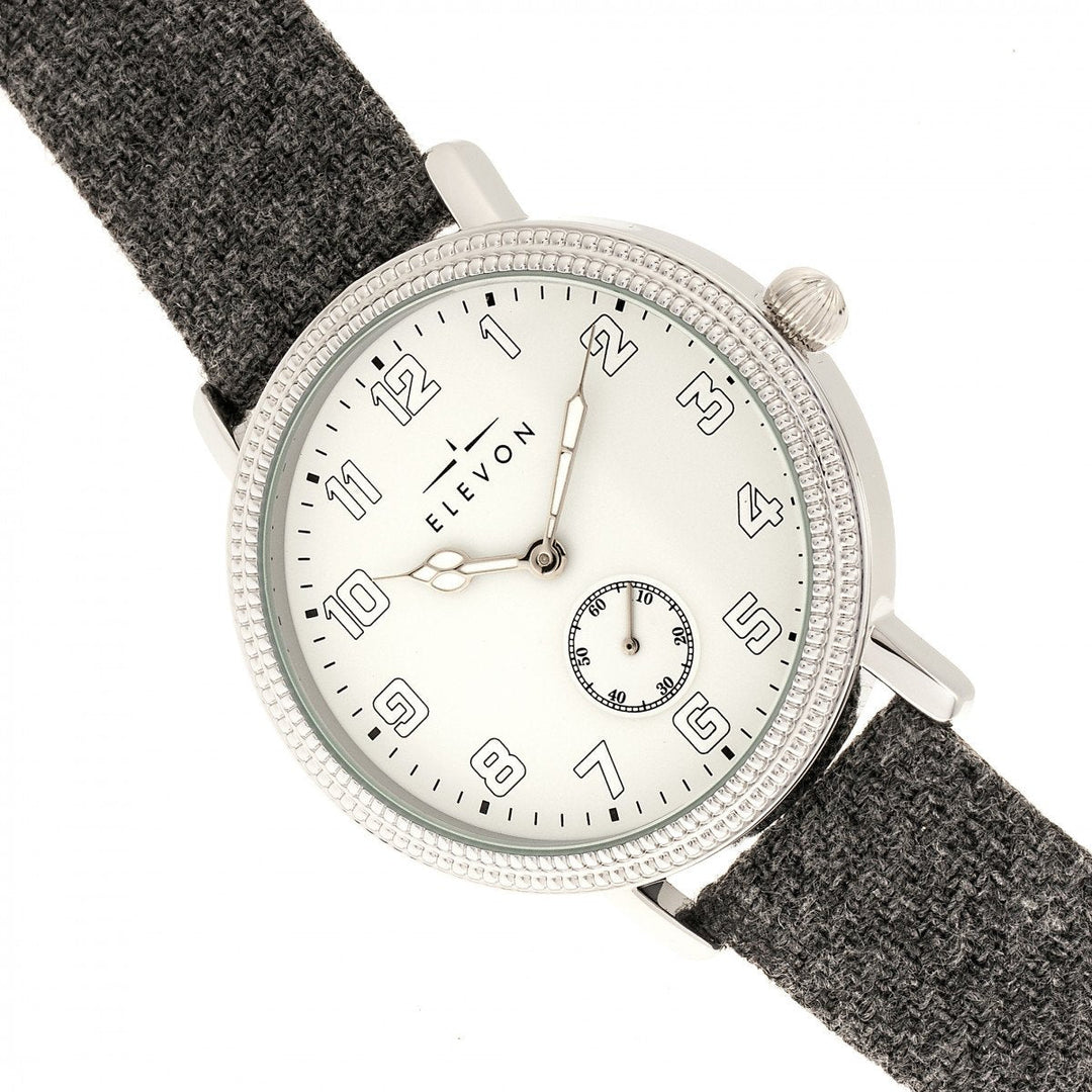 Elevon Northrop Wool-Overlaid Leather-Band Watch