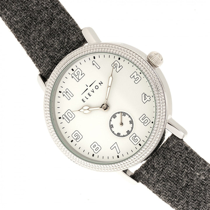 Elevon Northrop Wool-Overlaid Leather-Band Watch