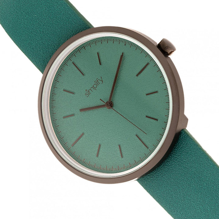 Simplify The 3000 Leather-Band Watch