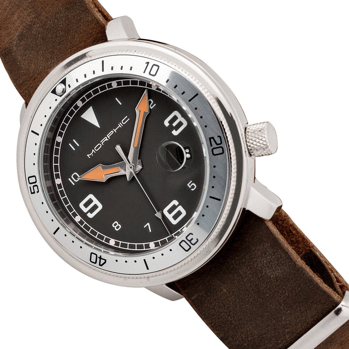 Morphic M74 Series Bracelet Watch w/Magnified Date Display