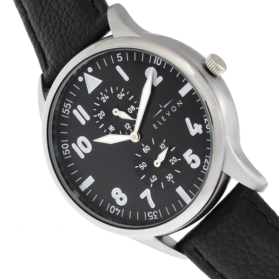 Elevon Turbine Leather-Band Watch