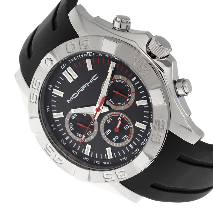 Morphic M75 Series Tachymeter Strap Watch w/Day/Date
