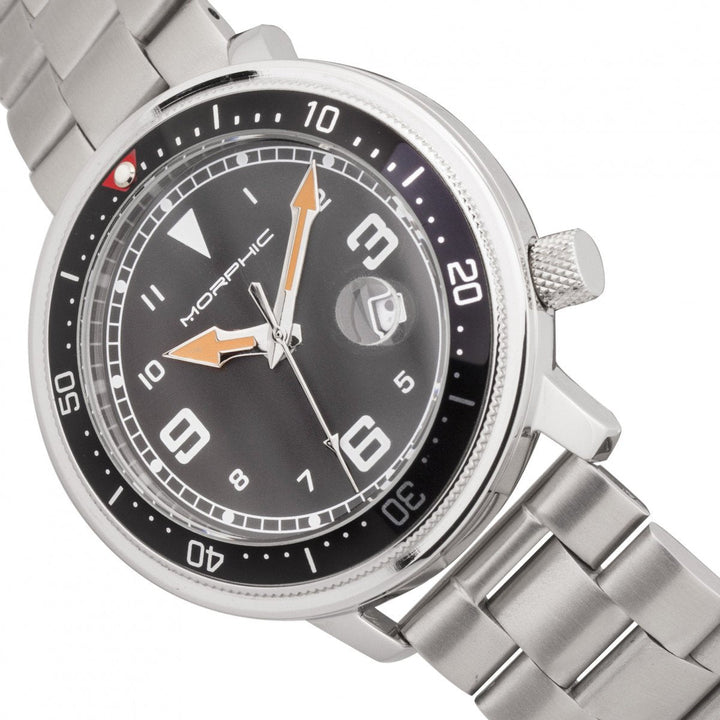 Morphic M74 Series Bracelet Watch w/Magnified Date Display